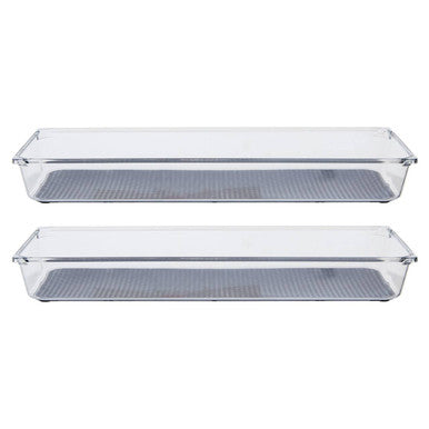 Romm Large Set Of Two Kitchen Organisers With Rubber Insert