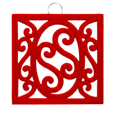 Red Cast Iron Trivet