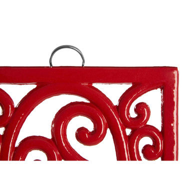 Red Cast Iron Trivet