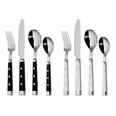 Lucienne 16Pc White Cutlery Set