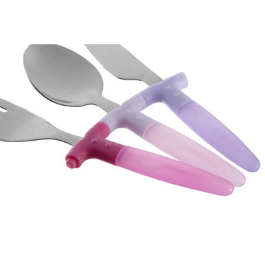 Kai Childrens 3 Piece Pink Cutlery Set