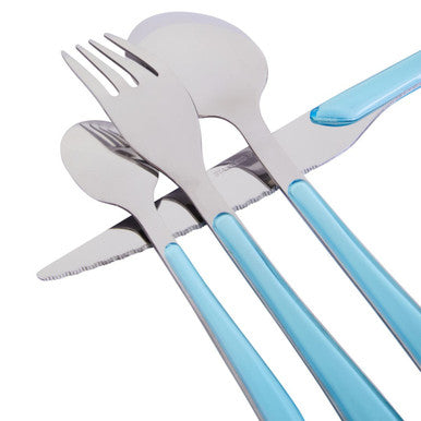 Zuma 24Pc Multi Pastel Coloured Cutlery