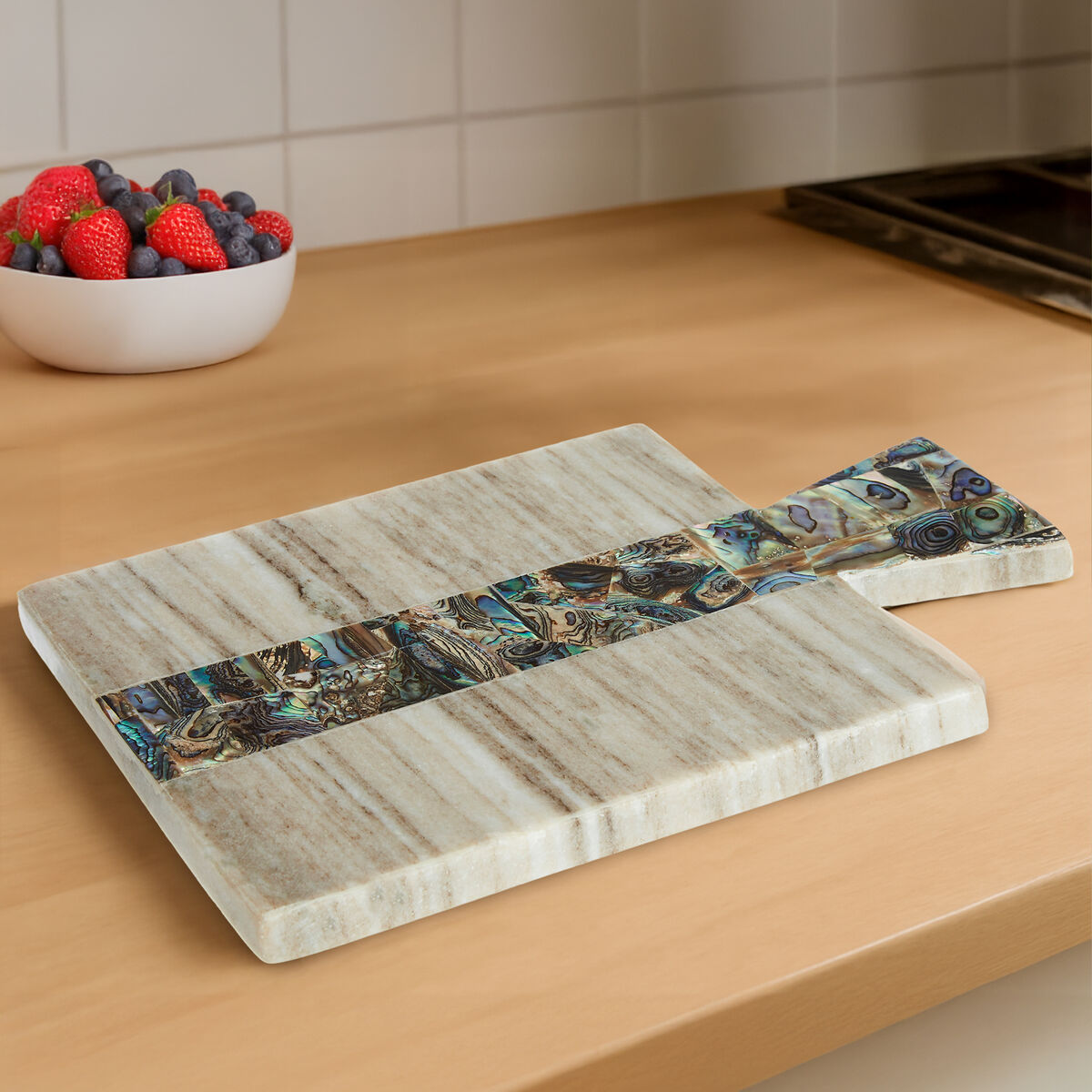 Imogen Small Beige Marble Paddle Board