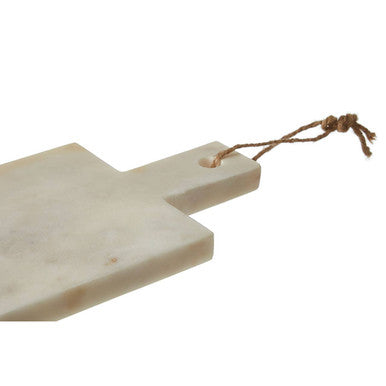 Kindia Small White Marble Paddle Chopping And Serving Board