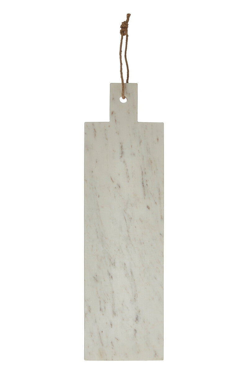 Salerno Large White Marble Paddle Chopping And Serving Board