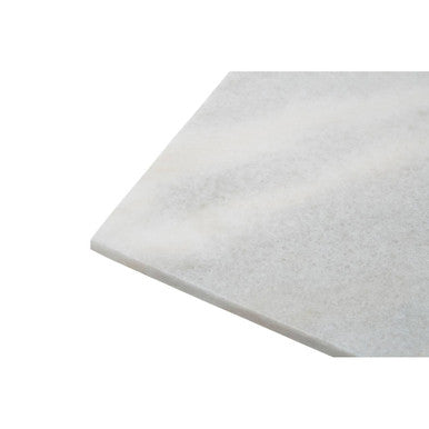 Kindia Rectangular White Marble Paddle Chopping and Serving Board