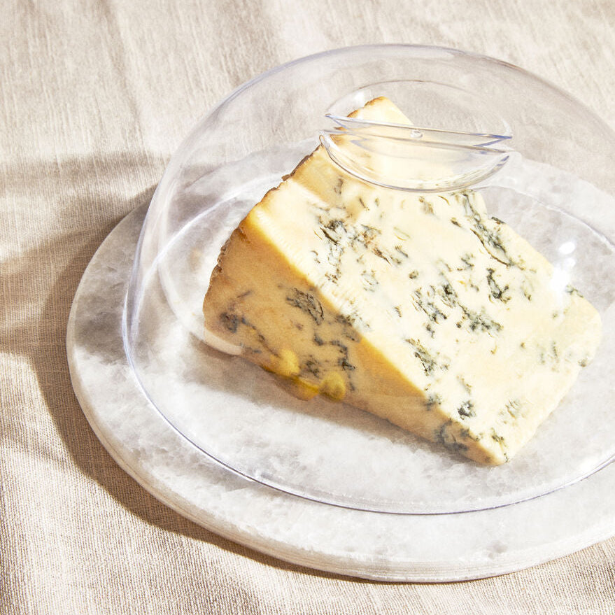 Kindia Round Marble Cheese Board With Dome Lid