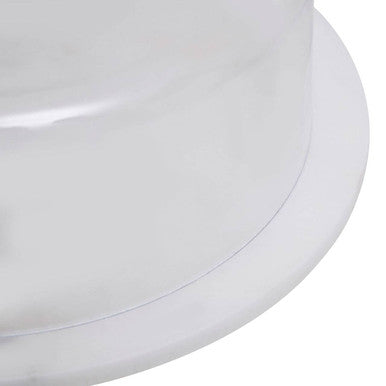 Kindia White Marble Cake Board With Domed Lid