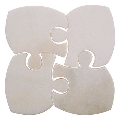 Four-piece puzzle set on a white background