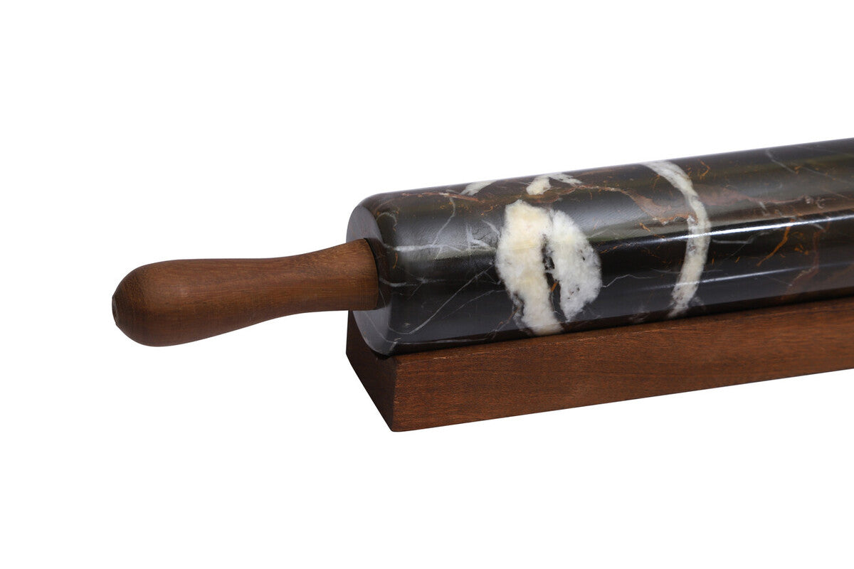 Marmore Black And Gold Marble Rolling Pin - Image 3
