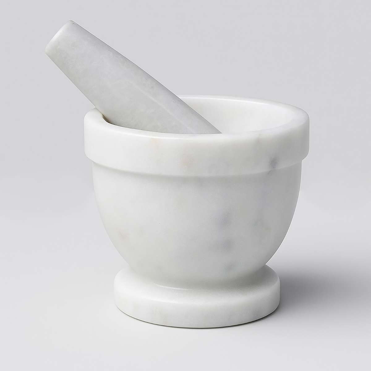 Salerno White Marble Mortar And Pestle S