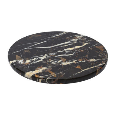 Marmore Black And Gold Marble Lazy Susan