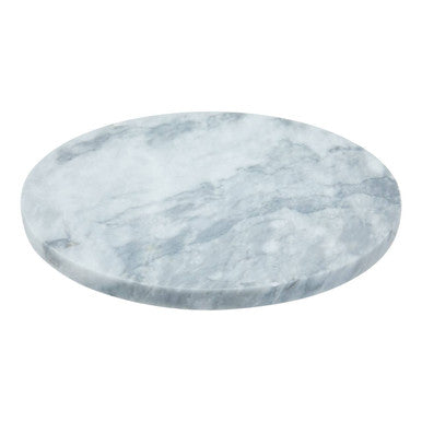 Salerno White Round Chopping and Serving Board in Marble