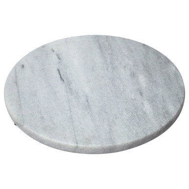 Salerno White Marble Round Chopping and Serving Board