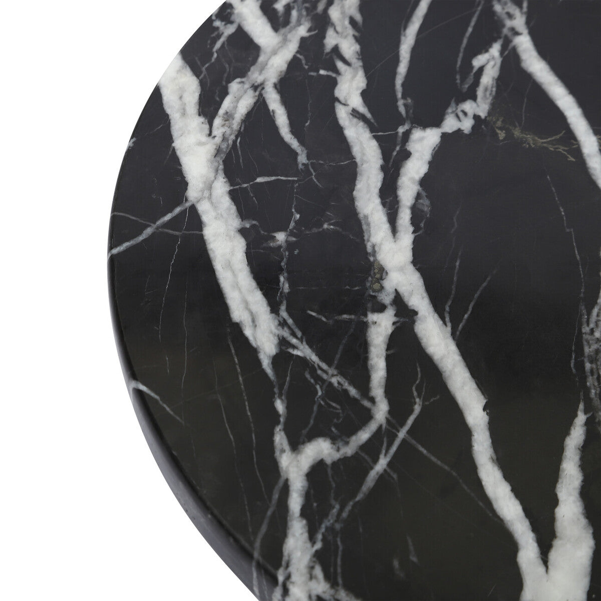 Marmore Black and Gold Marble Round Chopping and Serving Board - Image 3