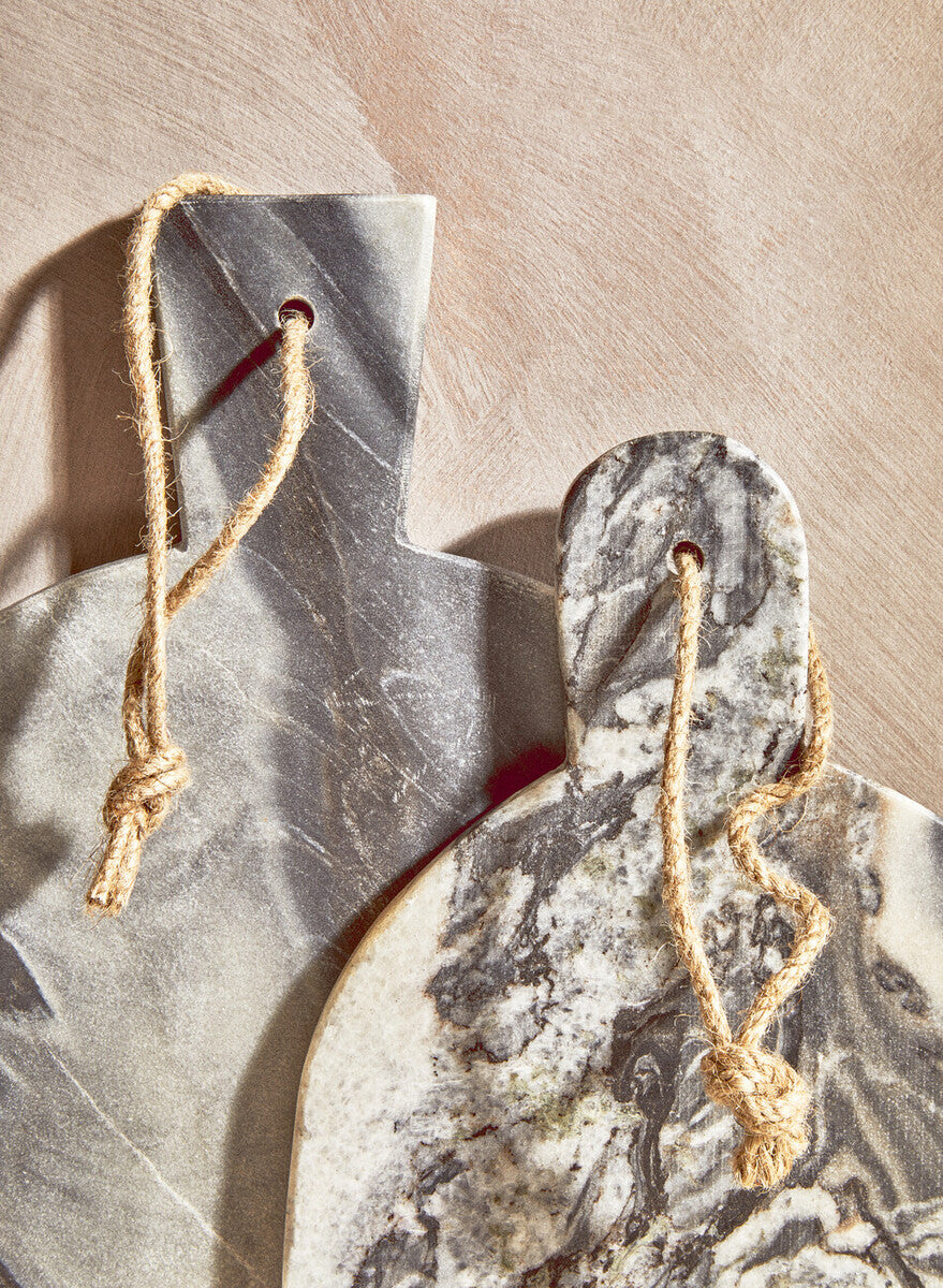 Marmore Rounded Grey Marble Chopping And Serving Board