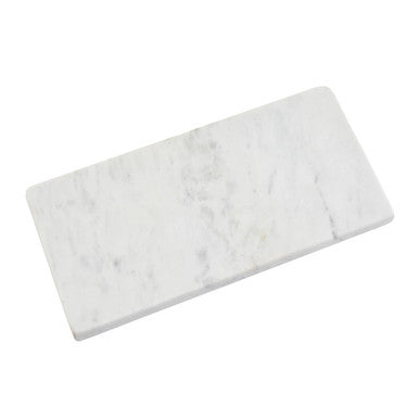 Salerno White Marble Rectangular Choppin
