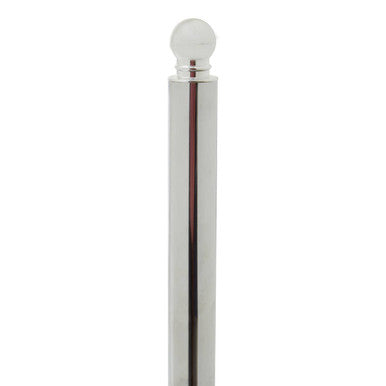 Linnea Chrome and White Marble Toilet Roll Holder