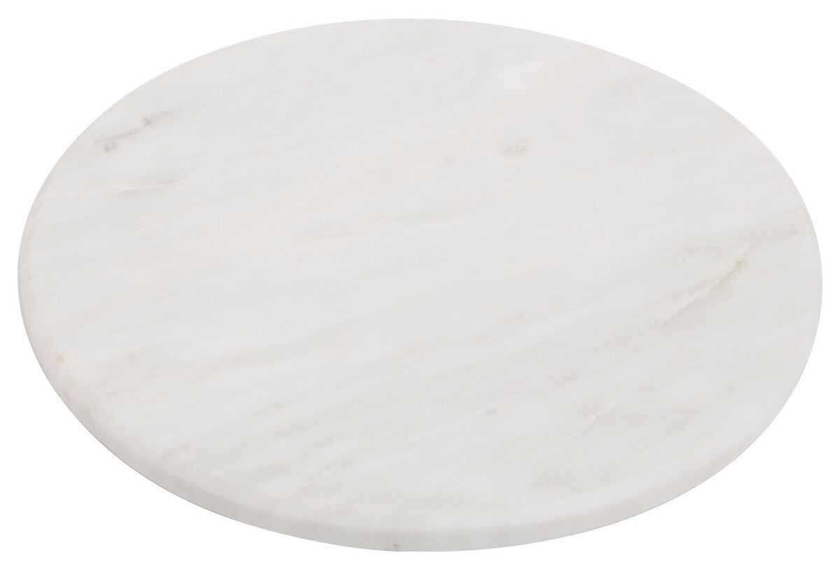 Kindia Round White Marble Chopping and Serving Board - Image 1