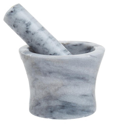 Grey Marble Curved Mortar and Pestle | Salerno