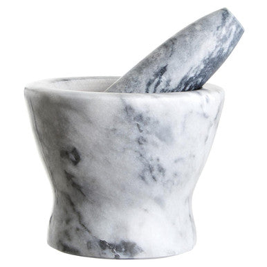 Grey Marble Curved Mortar and Pestle | Salerno