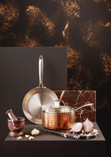 Red and White Marble Mortar and Pestle | Salmo