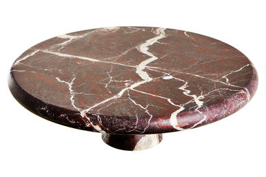 Salmo Red Marble Cake Stand