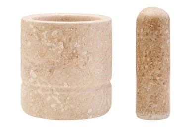Marmore Cream Marble Mortar And Pestle