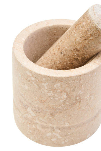 Marmore Cream Marble Mortar And Pestle