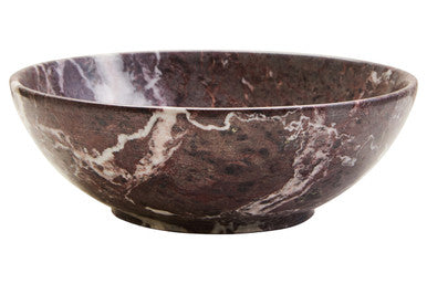 Marble-patterned bowl on a white background