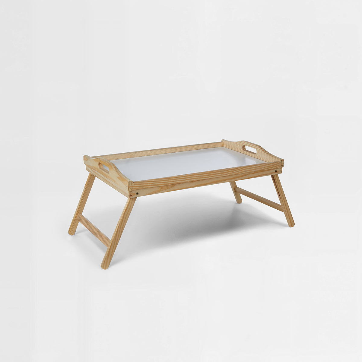 White Top Pinewood Bed Tray.