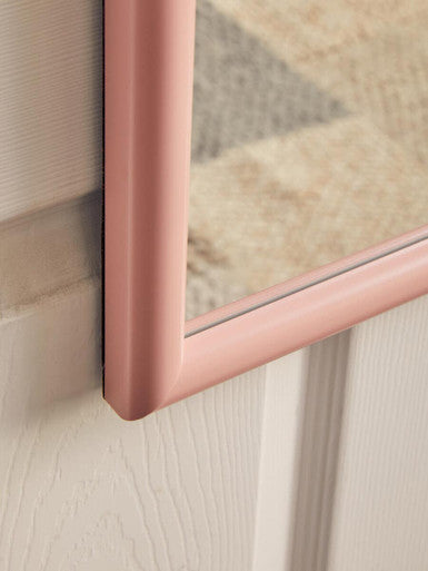 Mize Pink Plastic Frame Over Door Mirror