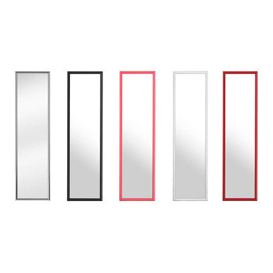 Mize White Plastic Frame Over Door Mirror