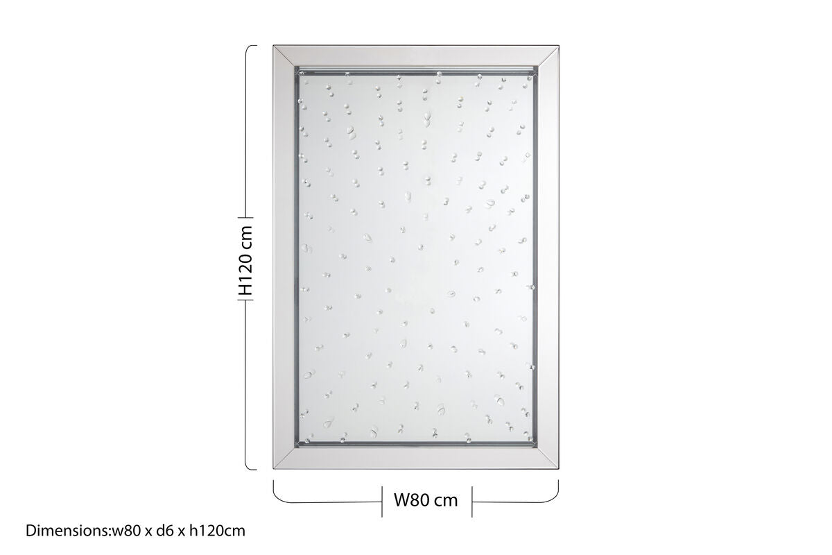 Rivulet Splash Effect Wall Mirror