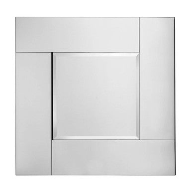 Cabinet door with a white finish and geometric design on a white background