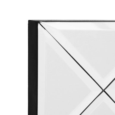 Small Wall Mirror with Black and Bevelled Frame | Boulevard