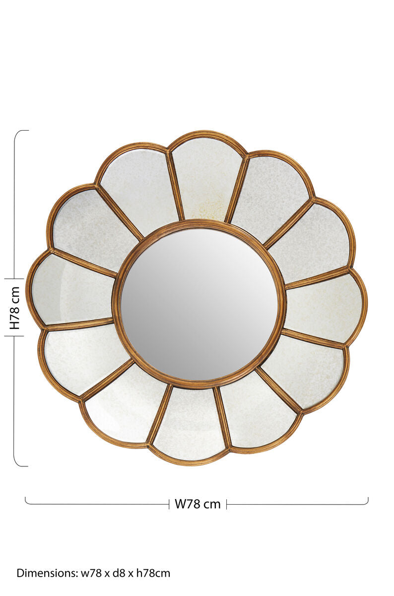 Verona Floral Wall Mirror
