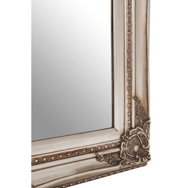 Brussels Baroque Rectangular Grey Wall Mirror