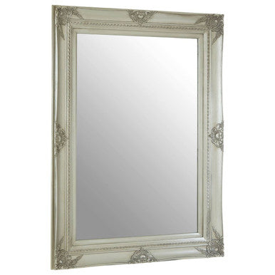 Brussels Baroque Rectangular Silver Wall Mirror