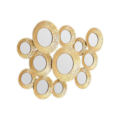 Marcia Hammered Gold Wall Mirror