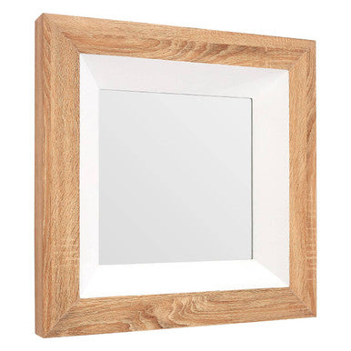 Roxy White Gloss Wood Wall Mirror