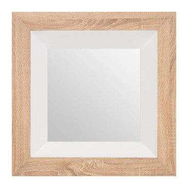 Roxy White Gloss Wood Wall Mirror