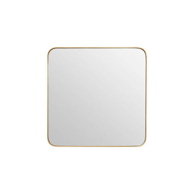 Rectangular white plate with gold rim on a white background