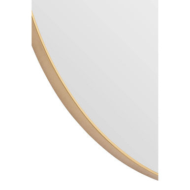 Helen Large Gold Finish Oval Wall Mirror