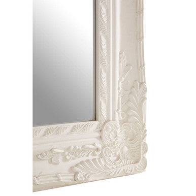 Como White Ornate Wall Mirror