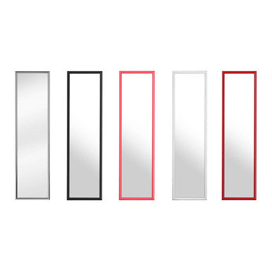 Mize Over Door Grey Plastic Frame Mirror