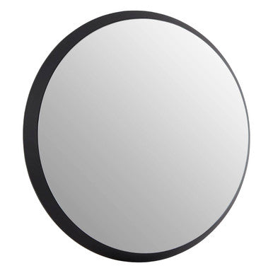 Athena Round Large Black Wall Mirror