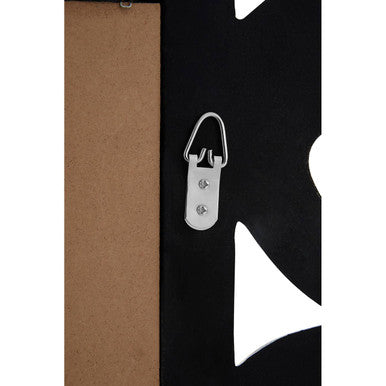 Caracci Antique Grey Fleur-De-Lis Wall Mirror