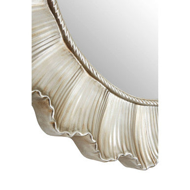 Adelere Champagne Finish Scallop Wall Mirror