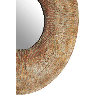 Faiza Gold Large Textured Wall Mirror